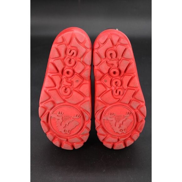 Crocs Unisex Snomini  Size 10/11 Snow Boot Red Black Gray - Picture 10 of 10